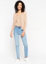 LOLALIZA Lurex cardigan - Roze - Maat M