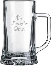 Gegraveerde bierpul 50cl De Leukste Oma