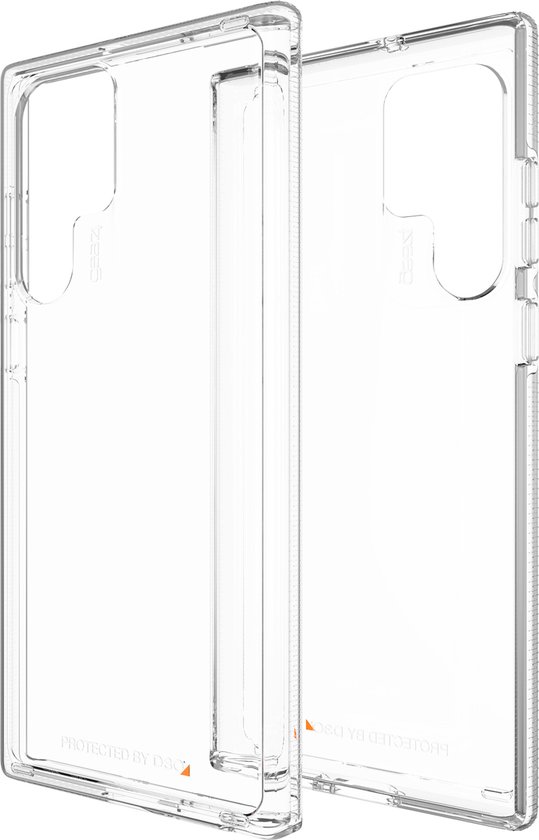 Gear4 Hoesje Geschikt voor Samsung Galaxy S22 Ultra - Gear4 Crystal Palace Backcover - Transparant