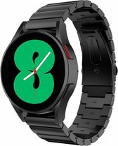 Strap-it Samsung Galaxy Watch 4 - 44mm metalen bandje - zwart
