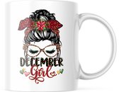 Verjaardag Mok December Girl | Verjaardag cadeau | Grappige Cadeaus | Koffiemok | Koffiebeker | Theemok | Theebeker