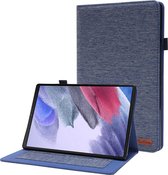 Case2go - Tablet hoes geschikt voor Samsung Galaxy Tab A8 (2022 & 2021) - 10.5 Inch - Book Case met Soft TPU houder - Blauw