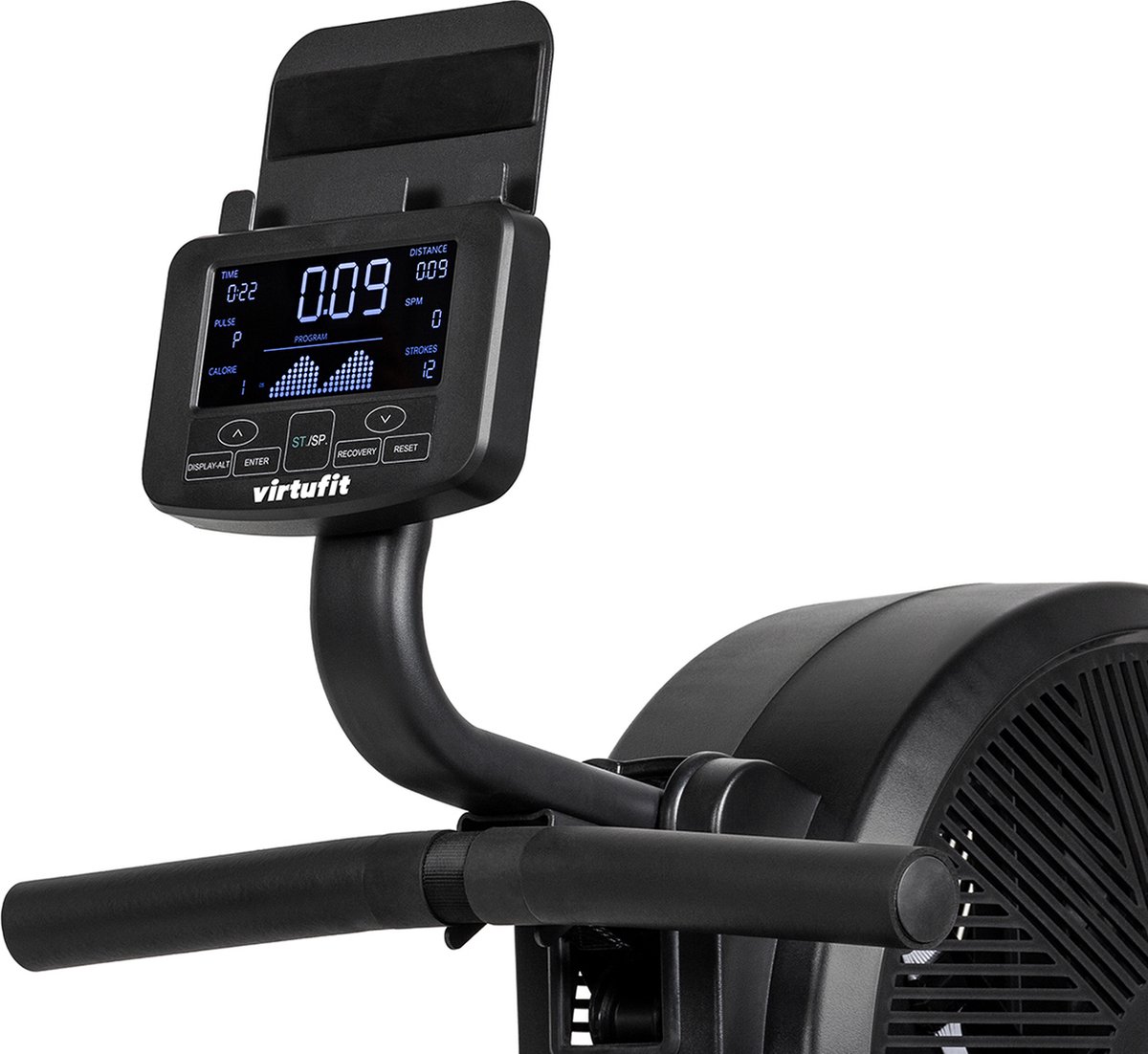 Afbeelding 2 van VirtuFit Elite Air Magnetic Roeitrainer - Roeimachine voor Thuis - Inklapbaar - Roeier - LCD Display - 16 standen - Roeitrainers