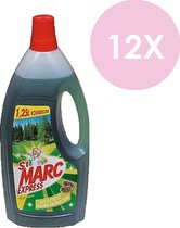 St. Marc Express Allesreiniger - Ontvetter - Dennenwoud - 12 x 1.25l - Voordeelverpakking