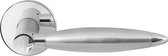 GPF1037.40 Tuna deurkruk op ronde rozet RVS, 50x8mm