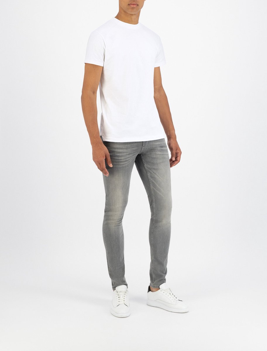 Purewhite - Jone 105 Skinny Heren Skinny Fit Jeans - Grijs - Maat 32