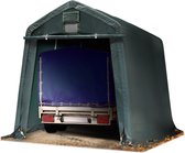 Garagetent 2,4 x 3,6 m carport ca. 500 g/m² PVC-zeil weidetent beschutting opslagtent garage groen