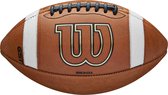 Wilson GST 1003 Collegiate Size Game Football - Brown/White - One Size