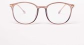 PHRAMES® - Lyris Ice Tea Brown – Beeldschermbril – Computerbril - Blauw Licht Filter Bril - Blauw Licht Bril – Gamebril – Dames - UV400 - Voorkomt Hoofdpijn en Vermoeidheid