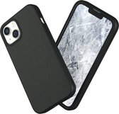 Apple iPhone 13 Hoesje - Rhinoshield - SolidSuit Serie - Hard Kunststof Backcover - Brushed Steel Black - Hoesje Geschikt Voor Apple iPhone 13