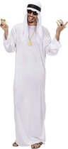 Widmann - 1001 Nacht & Arabisch & Midden-Oosten Kostuum - Arabische Sjeik - Man Wit - Wit / Beige - Small - Carnavalskleding - Verkleedkleding