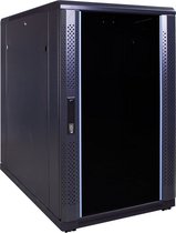 DSIT 18U serverkast / serverbehuizing met glazen deur 600x1000x1000mm (BxDxH) - 19 inch