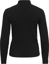 Vila Trui Violivi Funnelneck L/s Knit Top/su 14063263 Black Dames Maat - M