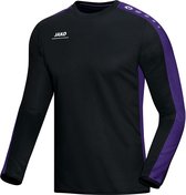Jako - Sweater Striker Junior - Sweater Junior Zwart - 140 - zwart/paars