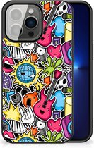 Telefoon Hoesje iPhone 13 Pro Hoesje met Zwarte rand Punk Rock