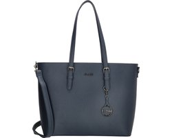 Charm London Birmingham Hand & Schoudertas Shopper 15,6 inch Laptopvak Ideale School Werk Business Tas - Tote Bag - Dames Tas - Blauw