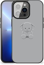 Hippe Hoesjes iPhone 13 Pro Max Telefoonhoesje met Zwarte rand Baby Olifant