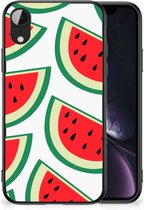 Hoesje Bumper Geschikt voor iPhone XR Telefoon Hoesje met Zwarte rand Watermelons