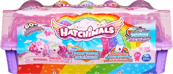 Hatchimals CollEGGtibles - Eenhoorn-familiepakket-verrassingsspeelset met 10 personages en 2 accessoires - Hatchimals