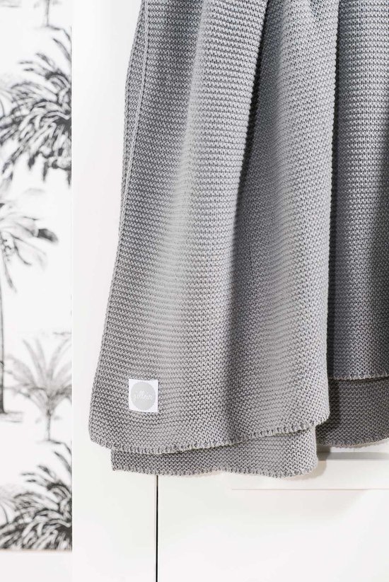 Jollein Baby Deken Ledikant 100x150cm - Basic Knit - Forest Green