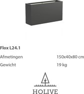 Polyester Flox L24.1 Langwerpig 150x40x80 cm. Plantenbak
