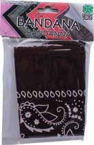 Carnival Toys Bandana 55 X 55 Cm Polyester Donkerbruin