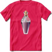 Valentijn love potion T-Shirt | Grappig Valentijnsdag Cadeautje voor Hem en Haar | Dames - Heren - Unisex | Kleding Cadeau | - Roze - S