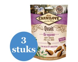Carnilove Crunchy Snack Kwartel / Oregano - 3 x 200 g