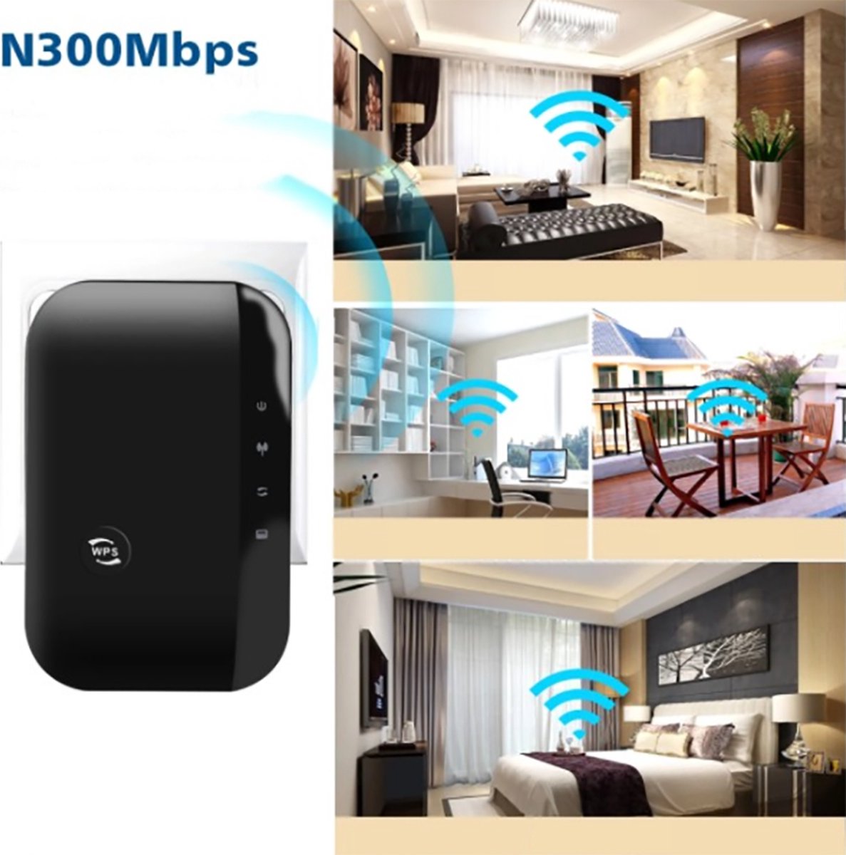 Wifi Extender - 2.4G - Draadloos - Router - Voor thuis - Radio - Wifi ...