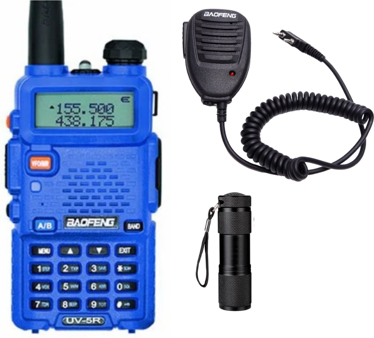 Baofeng UV-5R Walkie Talkie - UHF & VHF - 5W - Verlichte LCD Scherm &  Toetsenbord -... | bol.com