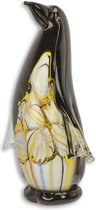 Glazen sculptuur - Pinguin figuur  - Murano stijl - 22,8 cm hoog