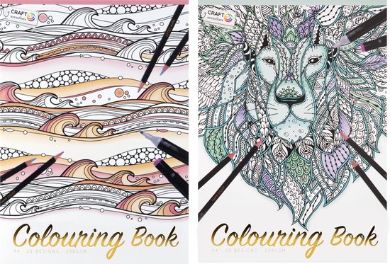 Craft Sensations Livre de coloriage Luxe avec Glitter