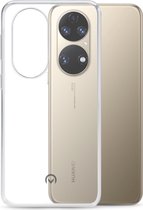 Mobilize Gelly Doorzichtig Telefoonhoesje geschikt voor Huawei P50 Hoesje Flexibel TPU Backcover - Transparant