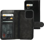 Mobiparts Wallet Case Apple iPhone 13 Pro Jade Zwart hoesje