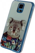 Samsung Galaxy S5 Plus Hoesje - Xccess - Metal Plate Serie - Aluminium Backcover - Funny Koala - Hoesje Geschikt Voor Samsung Galaxy S5 Plus