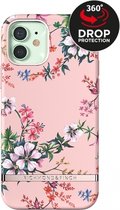 Apple iPhone 12 Hoesje - Richmond & Finch - Serie - Hard Kunststof Backcover - Pink Blooms - Hoesje Geschikt Voor Apple iPhone 12