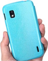 Rock Big City Leather Flip Case Light Blue LG Nexus 4 E960