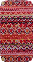 Samsung Galaxy S5 Neo Hoesje - Xccess - Serie - Kunstlederen Bookcase - Aztec Orange - Hoesje Geschikt Voor Samsung Galaxy S5 Neo