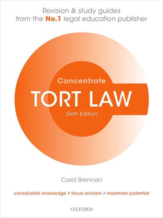 Concentrate - Tort Law Concentrate - cover