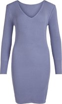 Vila Jurk Vigabbi Rev L/s Slit Dress/su 14070757 English Manor Dames Maat - S