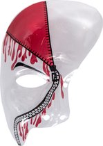 Carnival Toys Horrormasker Rits Transparant/rood One-size