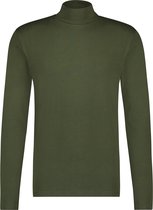 Purewhite -  Heren Regular Fit   T-shirt  - Groen - Maat XS