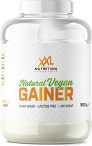 XXL Nutrition - Natural Vegan Gainer - Plantaardige Voedingsbronnen - Bevat Eiwitten, Koolhydraten en Vezels - Lactosevrij & Vegan - Vanille - 1000 gram