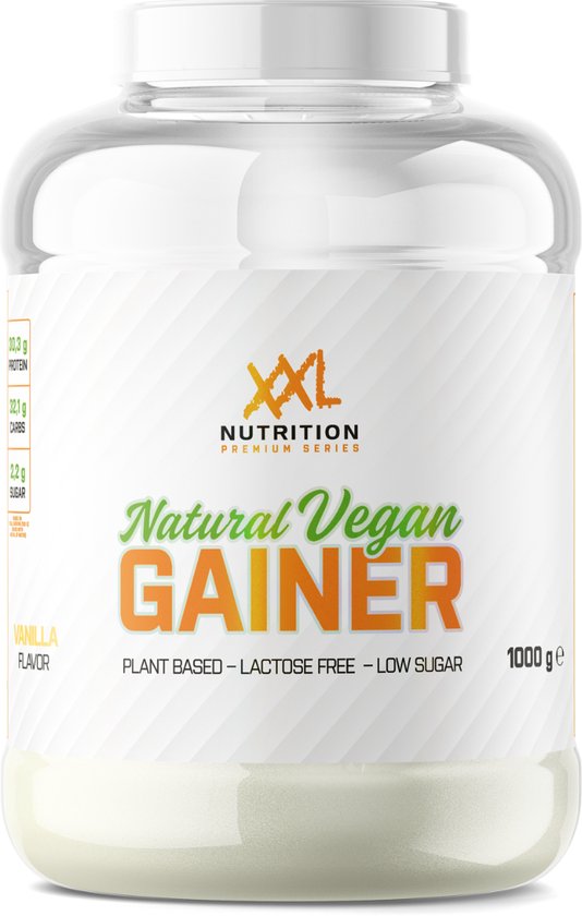 XXL Nutrition Natural Vegan Gainer Vanille 1000 gram