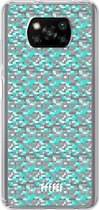 6F hoesje - geschikt voor Xiaomi Poco X3 Pro -  Transparant TPU Case - Minecraft - Diamonds! #ffffff