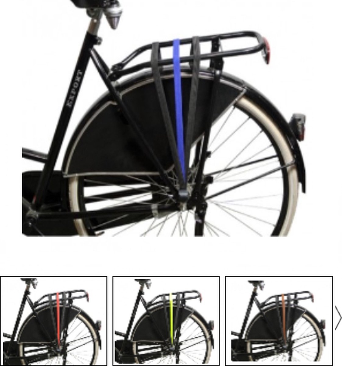DE POORT snelbinder 65cm zwart (op kaart)