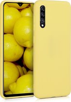 kwmobile telefoonhoesje voor Samsung Galaxy A30s - Hoesje voor smartphone - Back cover in mat geel