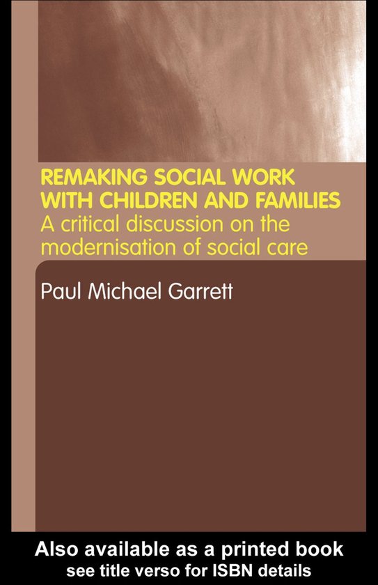 Remaking Social Work with Children and Families - cover