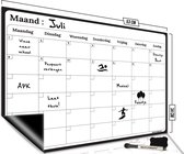 Brute Strength - Magnetisch Weekplanner whiteboard (1) - 53 x 34 cm - Planbord - Familieplanner - Gezinsplanner - To Do Planner