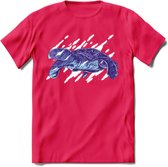 Dieren T-Shirt | Schildpad shirt Heren / Dames | Wildlife Turtle cadeau - Roze - XXL
